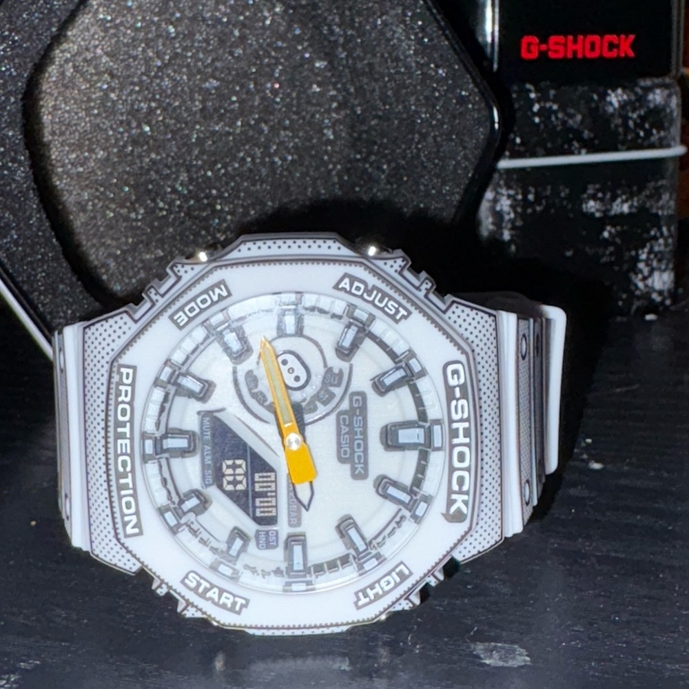 G-Shock Dual-Tone White and Gray Watch